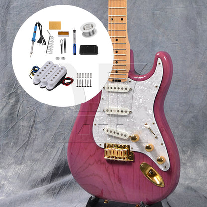 BQLZR Single Coil Pickups & Soldering Iron Set for Electric Guitars with Srews