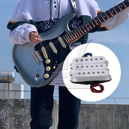 BQLZR Single Coil Pickups & Soldering Iron Set for Electric Guitars with Srews