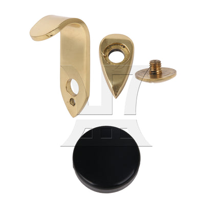 BQLZR Sax Music Sheet Clip Folder Holder 0.16" Round Insert with Thumb Hook Rest Set