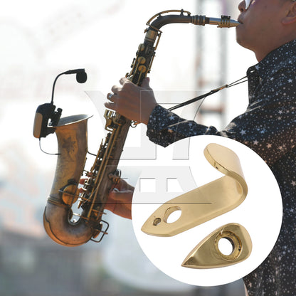 BQLZR Sax Music Sheet Clip Folder Holder 0.16" Round Insert with Thumb Hook Rest Set