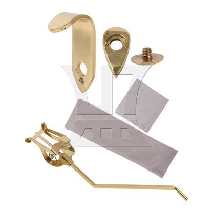 BQLZR Sax Music Sheet Clip Folder Holder 0.16" Round Insert with Thumb Hook Rest Set