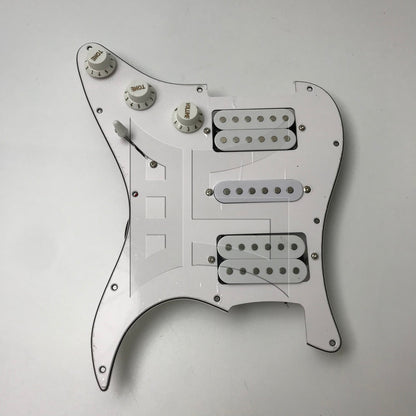 BQLZR HSH 3-Ply Pickguard for Electric Guitar Parts White w/ Screwdriver Screws Set
