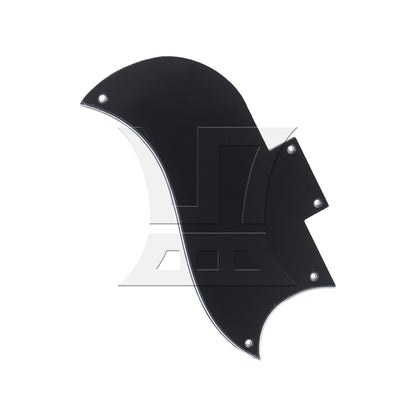 BQLZR Plastic Scratch Plate for Electric Guitar 3-Ply Black w/ Screwdriver Screw Set