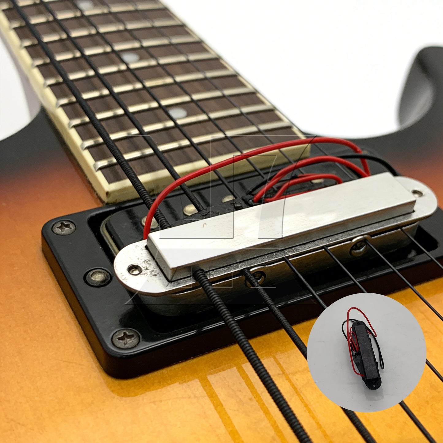 BQLZR Silver Single Coil Pickups for Electric Guitar Parts TLFA with Screwdriver Set
