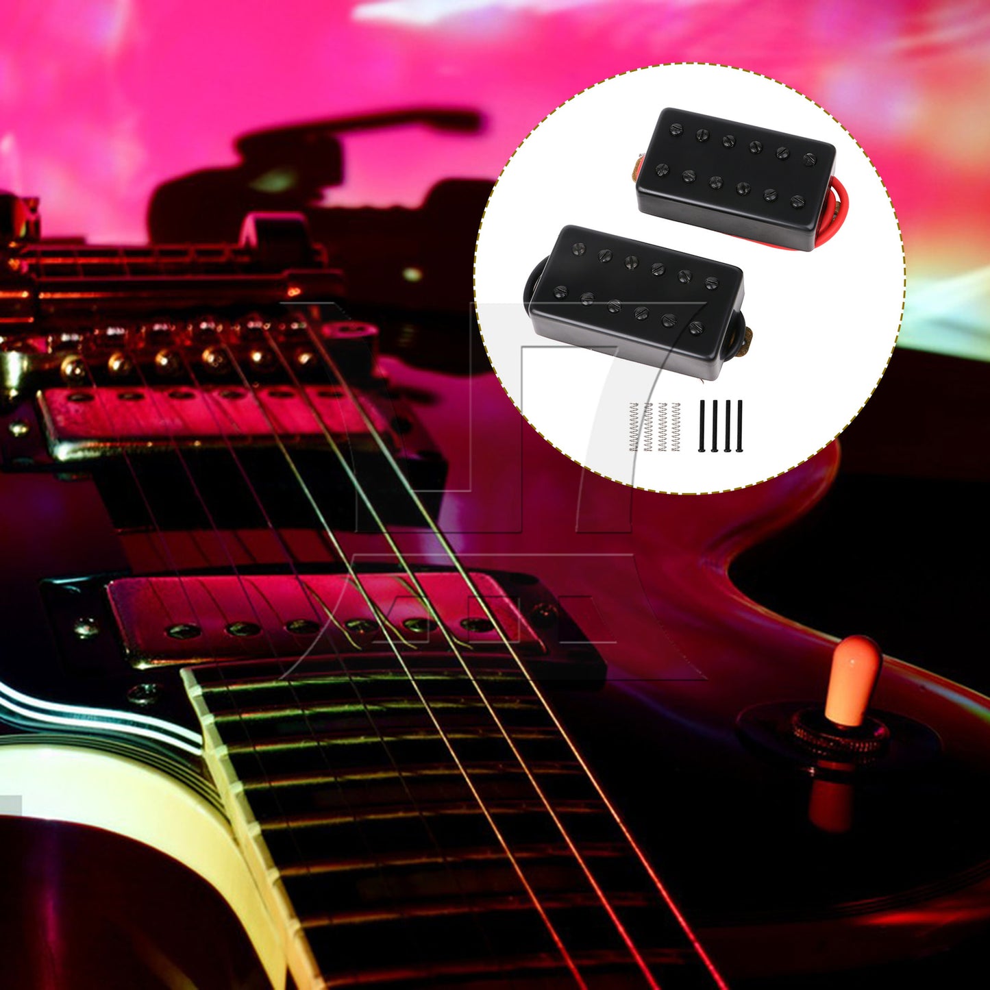 BQLZR Dual Coil Pickups for Electric Guitar Part N B 7.2 k 15 k w/ Screwdriver Set