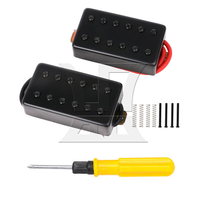 BQLZR Black 69x38x19mm Humbucker N/B Pickups Set for Electric Guitar