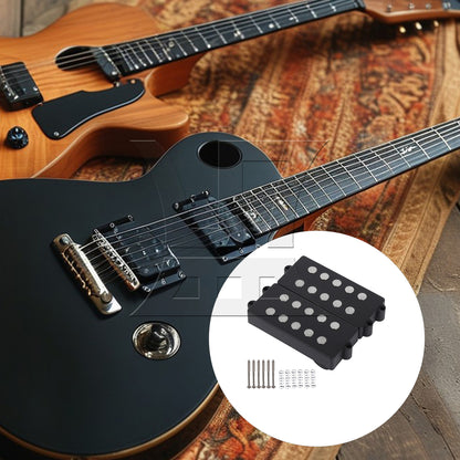 BQLZR Double Coil Pickups w/ Screws Springs for 5 Strings Bass 4.52x1.77"