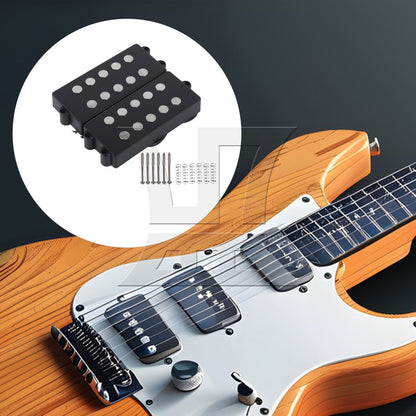 BQLZR Double Coil Pickups w/ Screws Springs for 5 Strings Bass 4.52x1.77"
