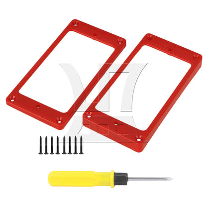 BQLZR Red ABS Arc-shaped Bottom Pickup Mounting Ring Frames 90x45mm