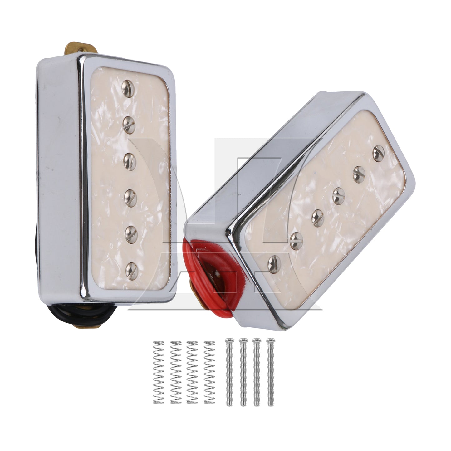 BQLZR Electric Guitar Neck Bridge Pickups P90 Single Coil Beige w/ Screwdriver Set