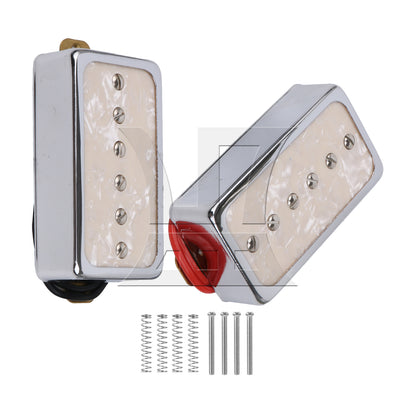 BQLZR Electric Guitar Neck Bridge Pickups P90 Single Coil Beige w/ Screwdriver Set
