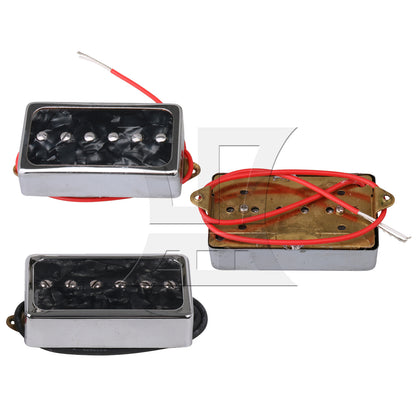 BQLZR Electric Guitar Neck Bridge Pickups P90 Single Coil Black Pearl w/ Screwdriver