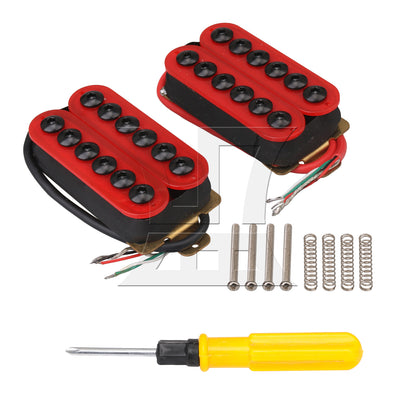 BQLZR  Red Guitar Replacement Humbucker Electric Guitar Double Coil Pickups