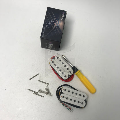 BQLZR White Double Coil Pickups for Electric Guitars with Screwdriver & Screws Set