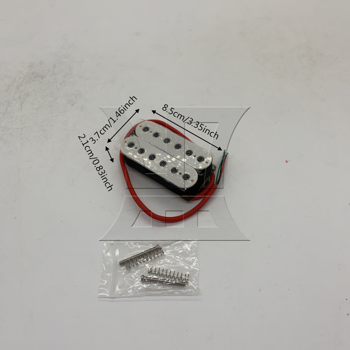 BQLZR White Double Coil Pickups for Electric Guitars with Screwdriver & Screws Set