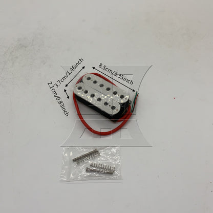 BQLZR White Double Coil Pickups for Electric Guitars with Screwdriver & Screws Set