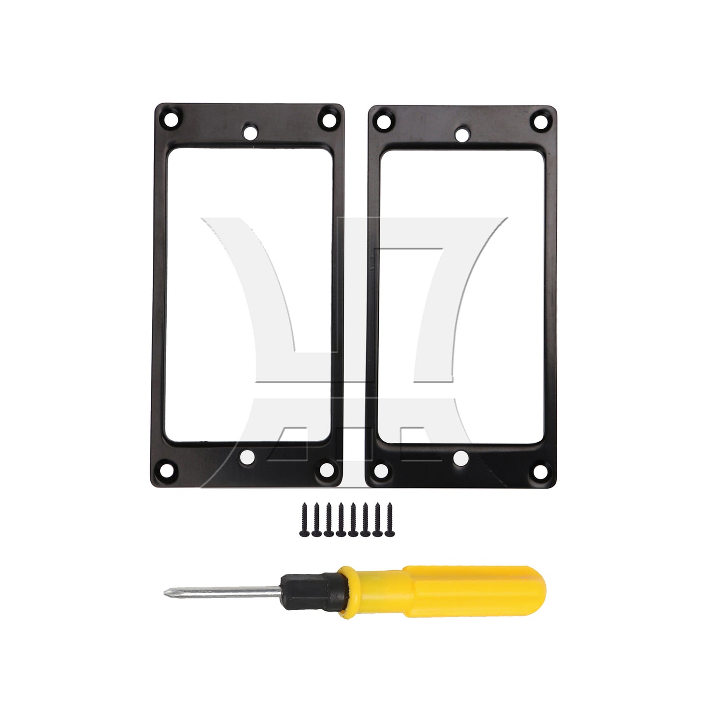 BQLZR Metal FLAT Humbucker Pickup Mounting Ring Black