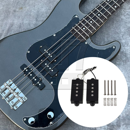 BQLZR 4-String Pickup for Electric Bass Parts w/ Screwdriver Screws Spring