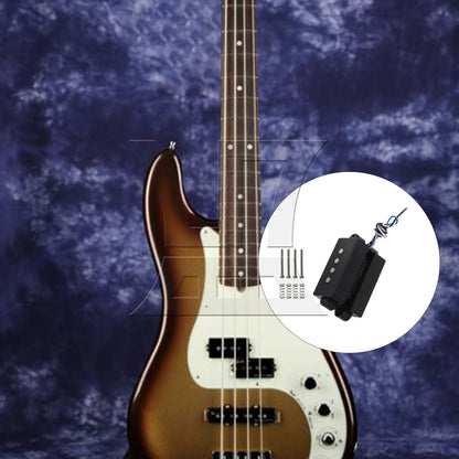BQLZR 4-String Pickup for Electric Bass Parts w/ Screwdriver Screws Spring