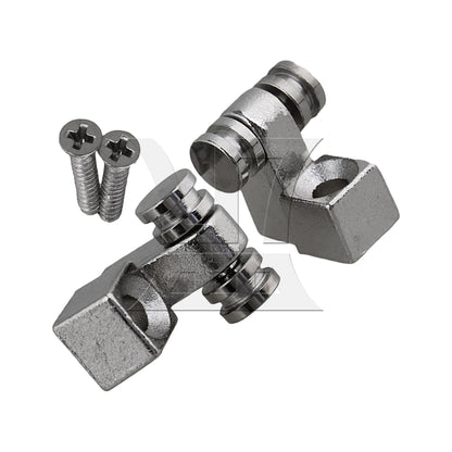 2 Pieces Silver Electric Guitar String Trees Retainers with Screwdriver Set