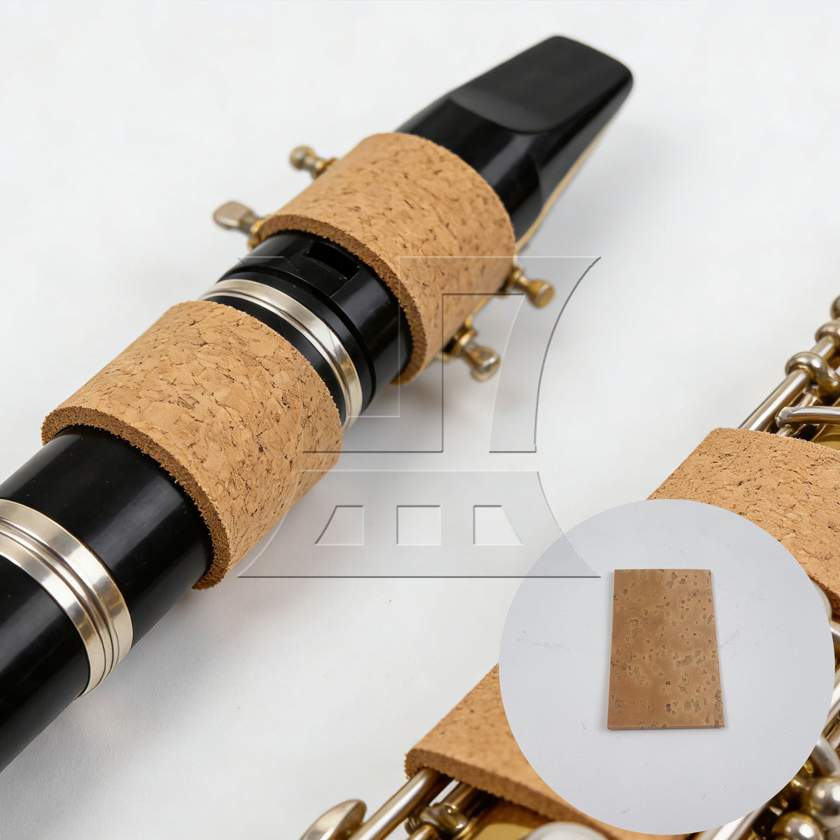 BQLZR 25*45*1mm Key Pads Cork Pads for Saxophone/Flute/Clarinet
