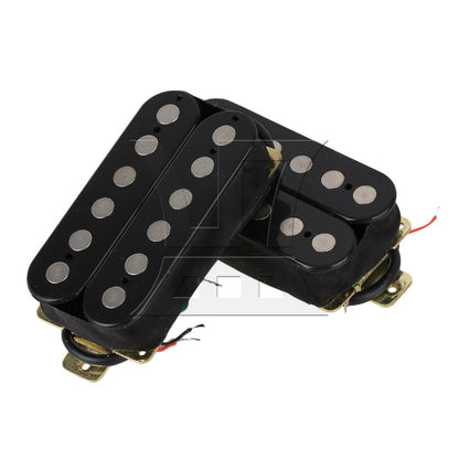 BQLZR 2 sets of HOC63-BK electric guitar dual coil pickups black (with Yibuy brand box)