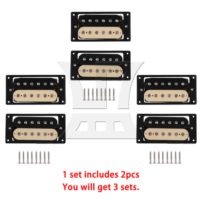 BQLZR Humbucker Double Coil Electric Guitar Pickups black and cream