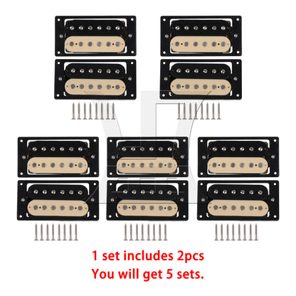 BQLZR Humbucker Double Coil Electric Guitar Pickups black and cream