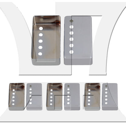 BQLZR 4 sets of guitar metal pickup frames in chrome color (2 per set)