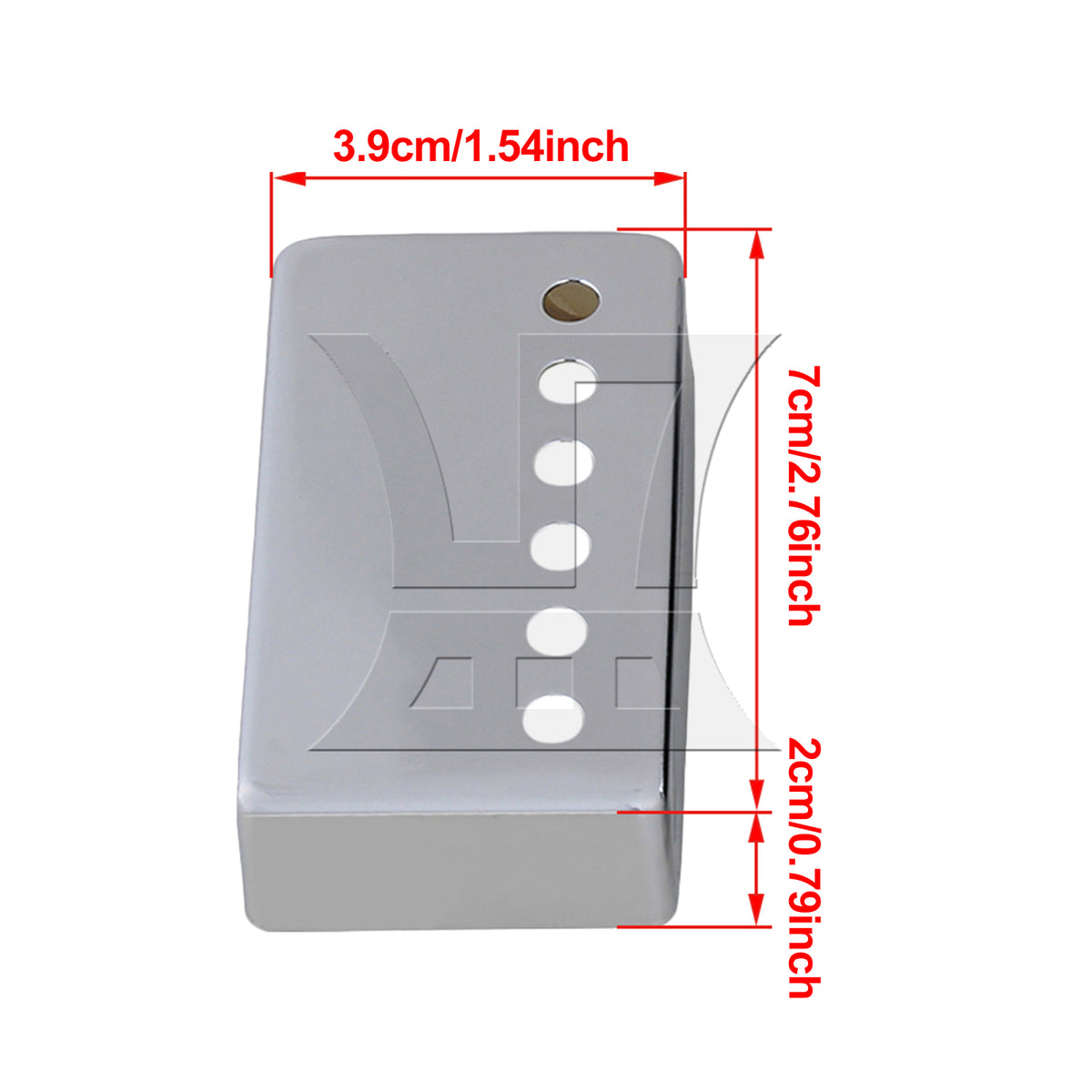 BQLZR 4 sets of guitar metal pickup frames in chrome color (2 per set)