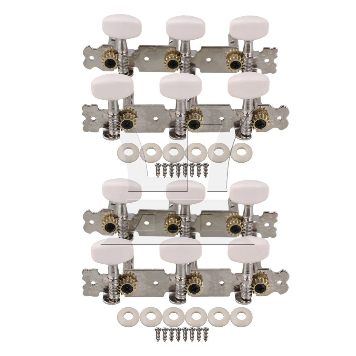 BQLZR 4pcs Triple Nickel Colored Fat Handle 2 Left And 2 Right Easy to Install And Use