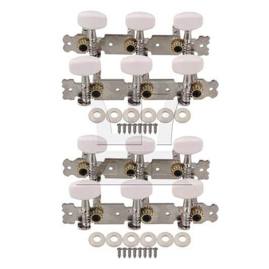 BQLZR 4pcs Triple Nickel Colored Fat Handle 2 Left And 2 Right Easy to Install And Use