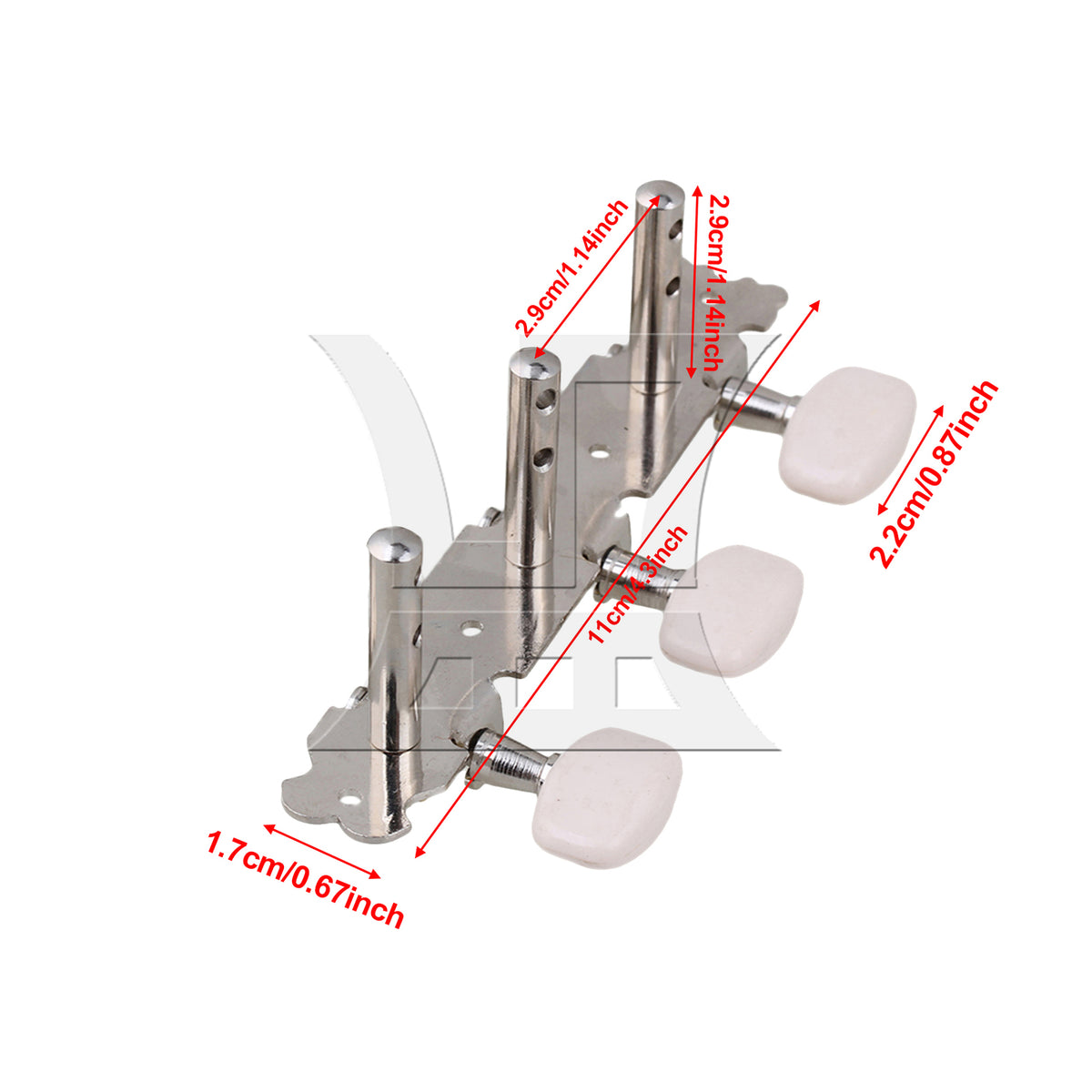 BQLZR 4pcs Triple Nickel Colored Fat Handle 2 Left And 2 Right Easy to Install And Use