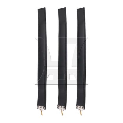 BQLZR Black Leather 120 Accordion Bass Strap