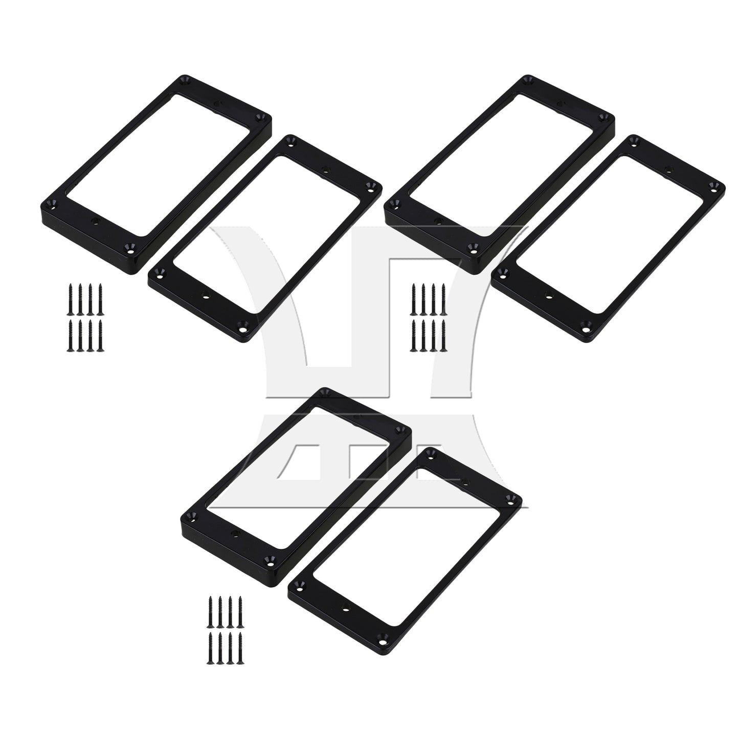 BQLZR Black Arc-shaped Bottom Pickup Mounting Ring Frames