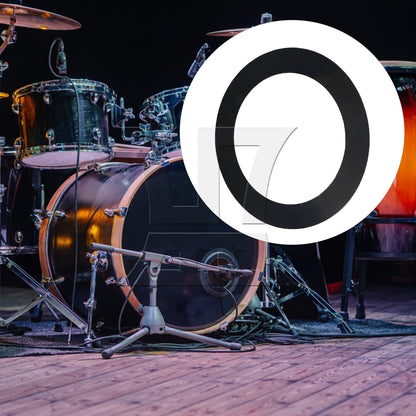 BQLZR  5-inch drum kit floor tom drum head with pre-drilled holes and protective ring