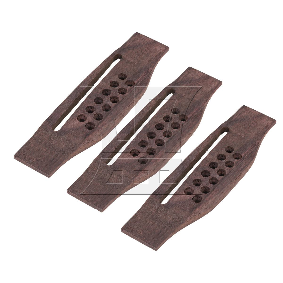 BQLZR 3pcs 12 String Rosewood Acoustic Guitar Bridge Rosewood for 12-String Guitar Modification