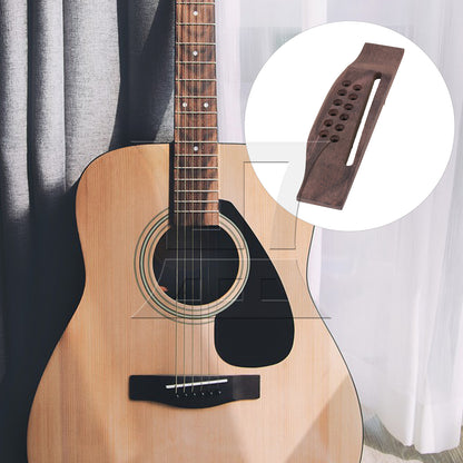 BQLZR 3pcs 12 String Rosewood Acoustic Guitar Bridge Rosewood for 12-String Guitar Modification