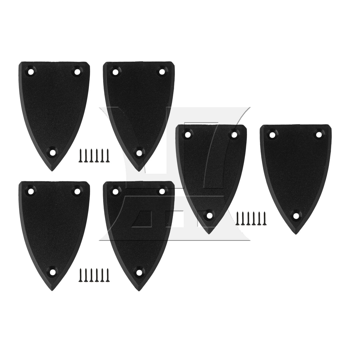 BQLZR Black Arc-shaped Bottom Pickup Mounting Ring Frames