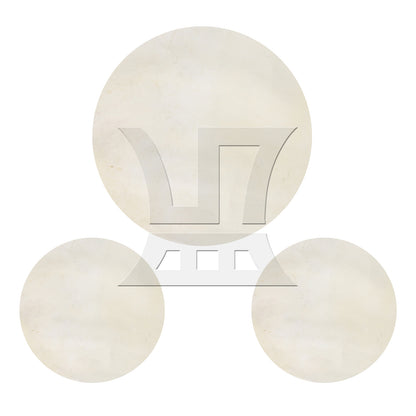 BQLZR 2 Pieces Natural Material Drums Head for 10Inch African Drum Replacement 350mm