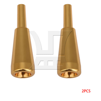 BQLZR 2pcs 1.5C Trumpet Mouthpiece Parts Brass Plating Adujstable