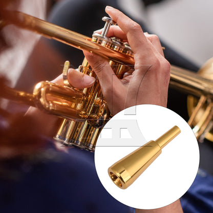 BQLZR 2pcs 1.5C Trumpet Mouthpiece Parts Brass Plating Adujstable