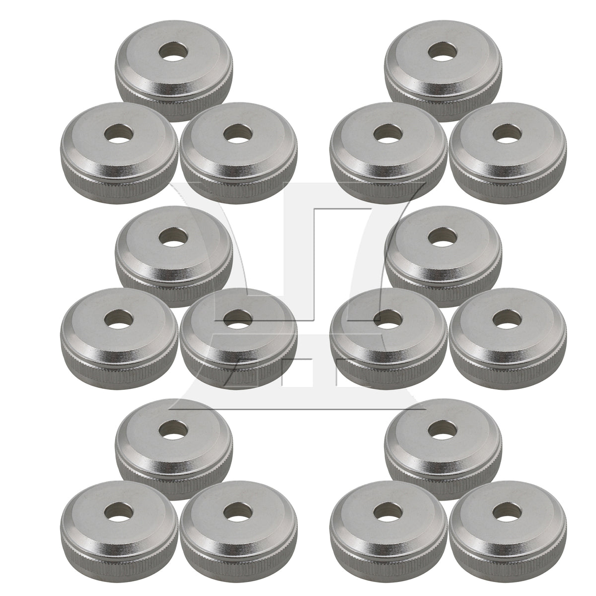 BQLZR 6 sets of silver copper small button bottom screws