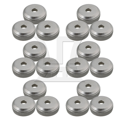BQLZR 6 sets of silver copper small button bottom screws