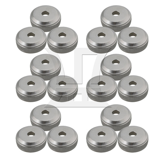 BQLZR 6 sets of silver copper small button bottom screws