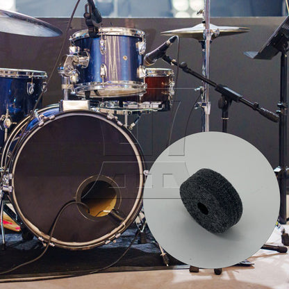 BQLZR  Drum Kit Felt Washers 1.5cm Thick Black for Music Studios
