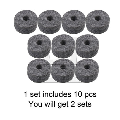 BQLZR  Drum Kit Felt Washers 1.5cm Thick Black for Music Studios