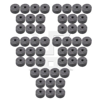 BQLZR  Drum Kit Felt Washers 1.5cm Thick Black for Music Studios