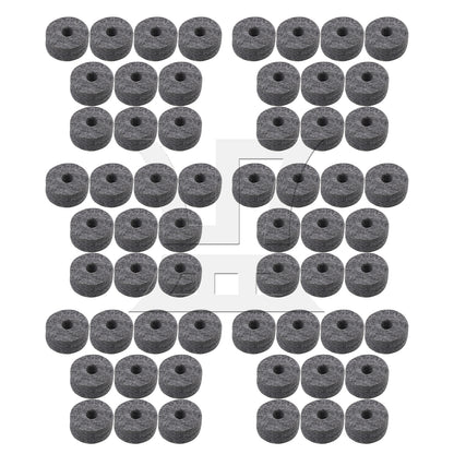 BQLZR  Drum Kit Felt Washers 1.5cm Thick Black for Music Studios