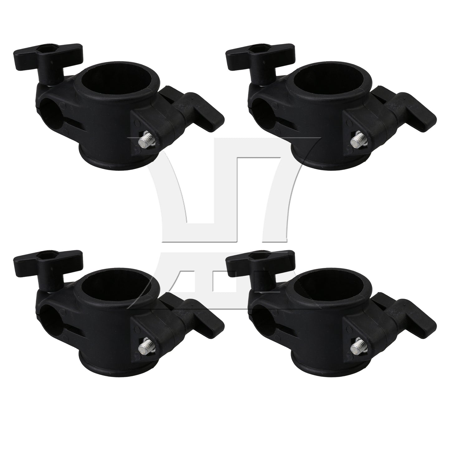 BQLZ Plastic Electronic Drum Rack Mouth Diameter 1.9cm Black for Extended Installation of Electronic Cymbal Holder